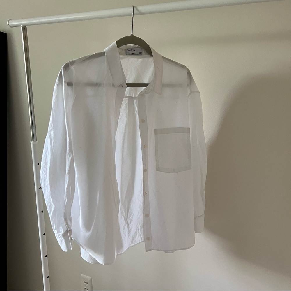NWOT Linen Button Down